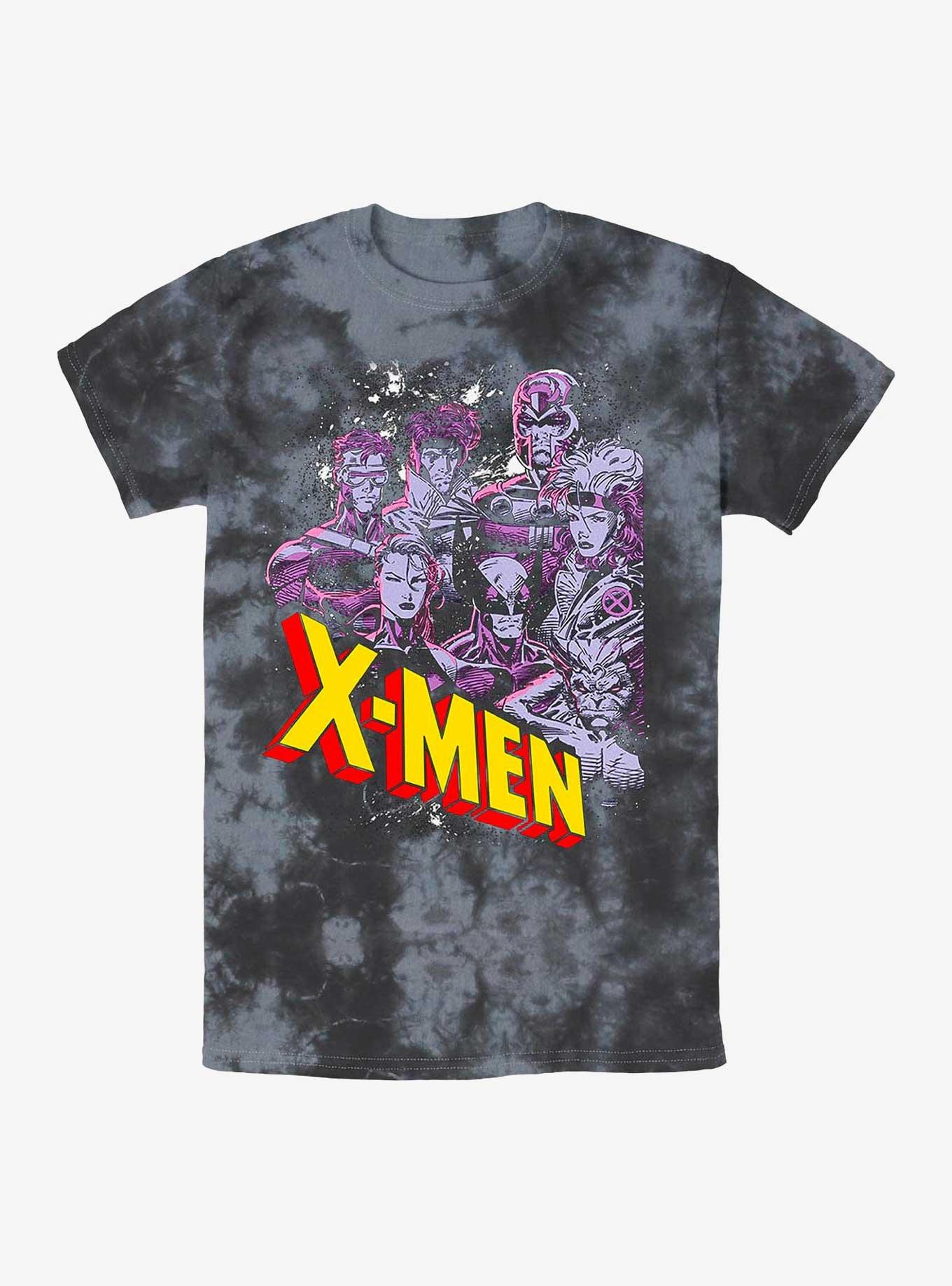 Marvel X-Men Vintage Team Tie-Dye T-Shirt, BLKCHAR, hi-res