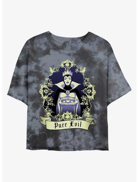 Disney Villains Evil Queen Bring Me Her Heart Tie-Dye Womens Crop T-Shirt, , hi-res