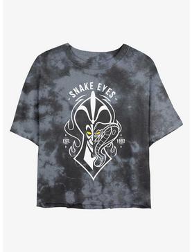 Disney Villains Jafar Snake Eyes Tie-Dye Womens Crop T-Shirt, , hi-res