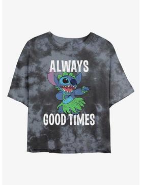 Disney Lilo & Stitch Always Good Times Tie-Dye Womens Crop T-Shirt, , hi-res