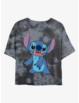 Disney Lilo & Stitch Pose Tie-Dye Womens Crop T-Shirt, , hi-res