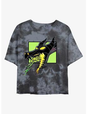 Disney Maleficent Dragon Breath Tie-Dye Womens Crop T-Shirt, , hi-res