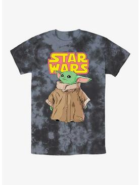 Star Wars The Mandalorian Logo Child Gaze Tie-Dye T-Shirt, , hi-res