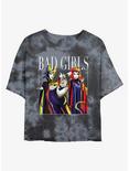 Disney Villains Bad Girls Tie-Dye Womens Crop T-Shirt, BLKCHAR, hi-res