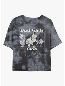 Disney Villains Bad Girls Club Tie-Dye Womens Crop T-Shirt, , hi-res