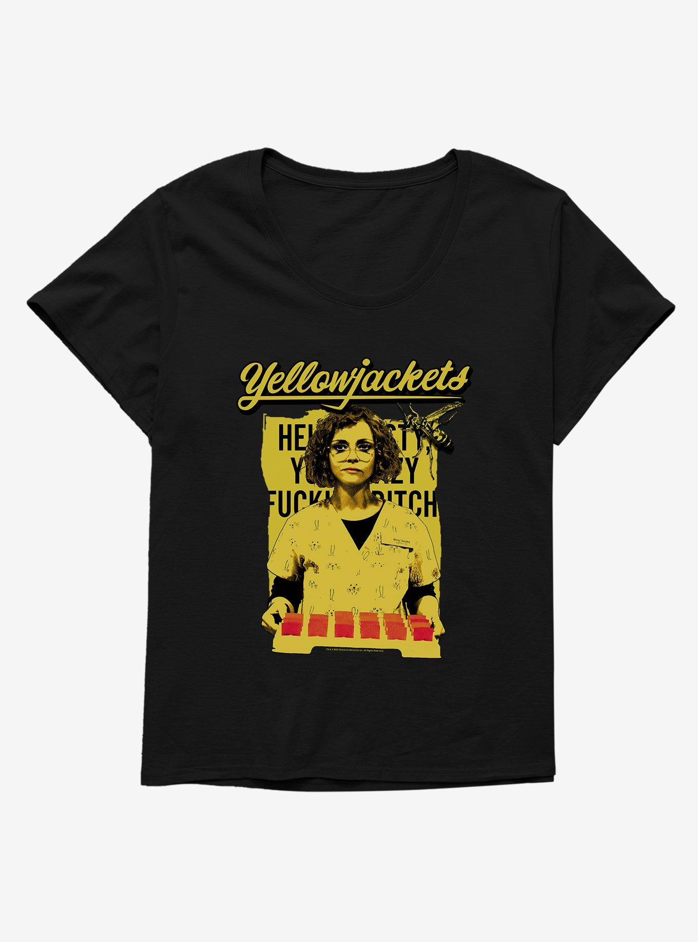 Yellowjackets Hello Misty Womens T-Shirt Plus Size, BLACK, hi-res