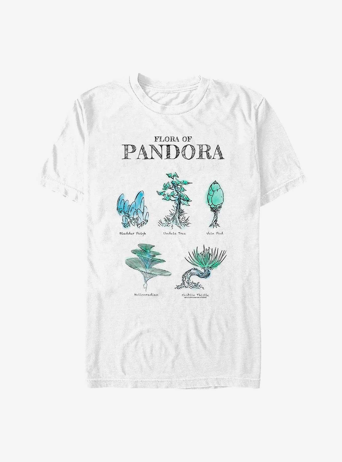 Avatar Pandora Flora Sketches T-Shirt, WHITE, hi-res