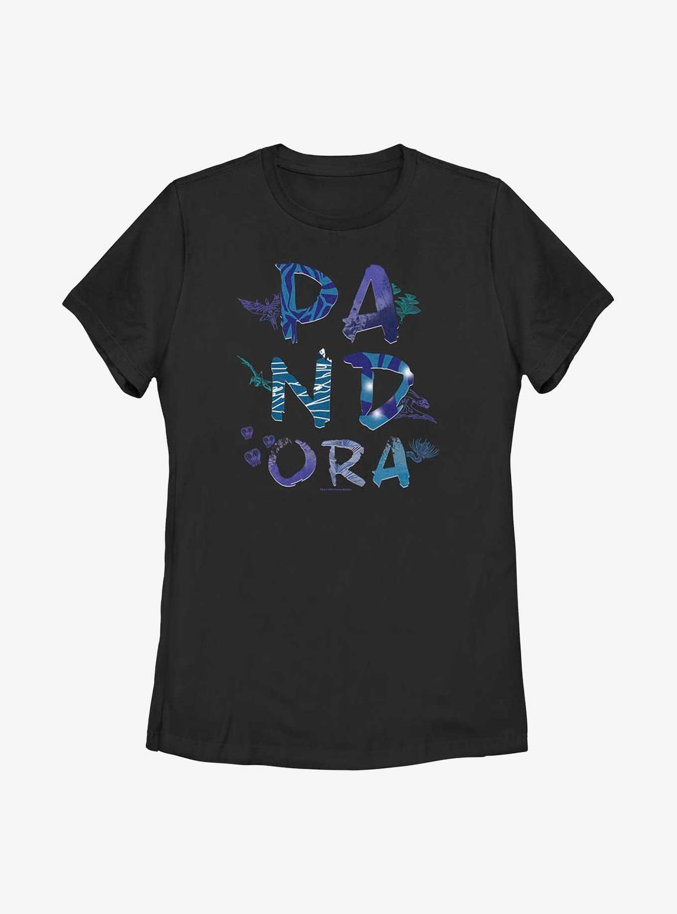Avatar Pandora Flora And Fauna Womens T-Shirt, BLACK, hi-res