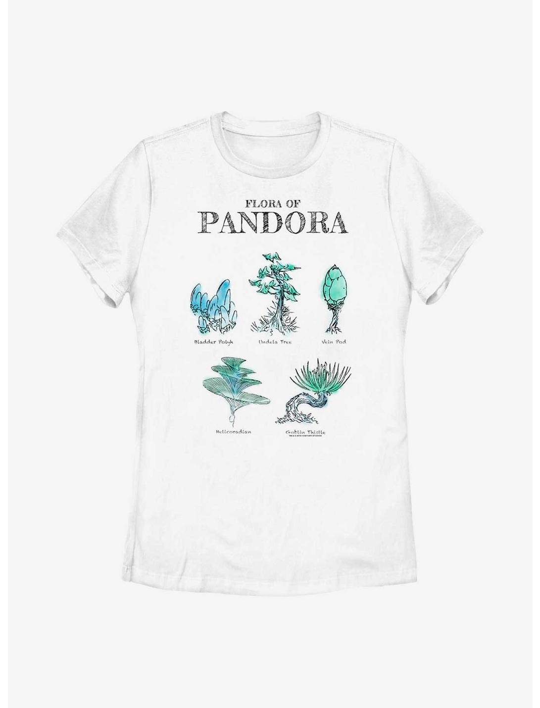 Avatar Pandora Flora Sketches Womens T-Shirt, WHITE, hi-res
