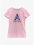 Avatar A Logo Youth Girls T-Shirt, PINK, hi-res