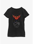 Avatar Leonopteryx Biolum Badge Youth Girls T-Shirt, BLACK, hi-res