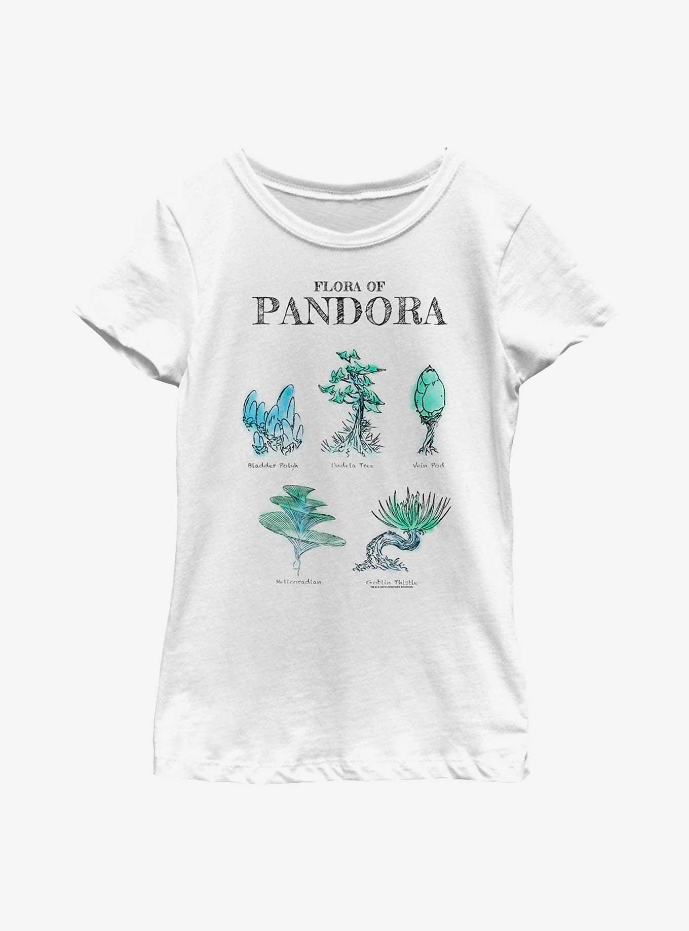 Avatar Pandora Flora Sketches Youth Girls T-Shirt, , hi-res