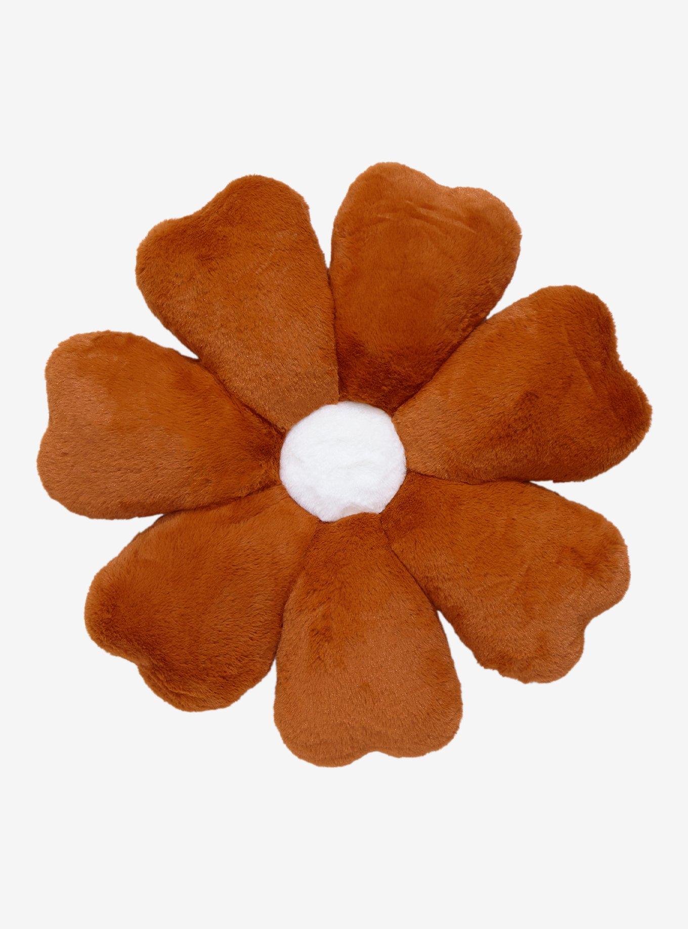 Rust Orange Flower Cushion, , hi-res