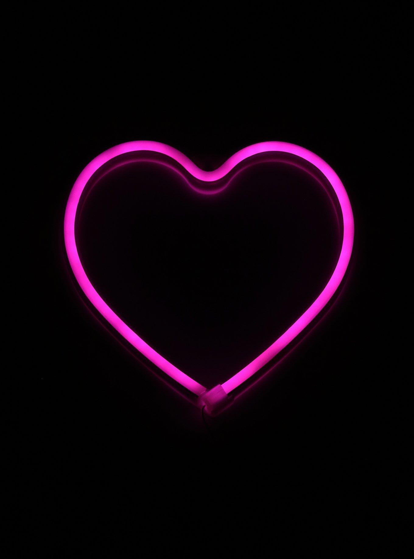 Neon Red Heart Shaped Novelty Bag