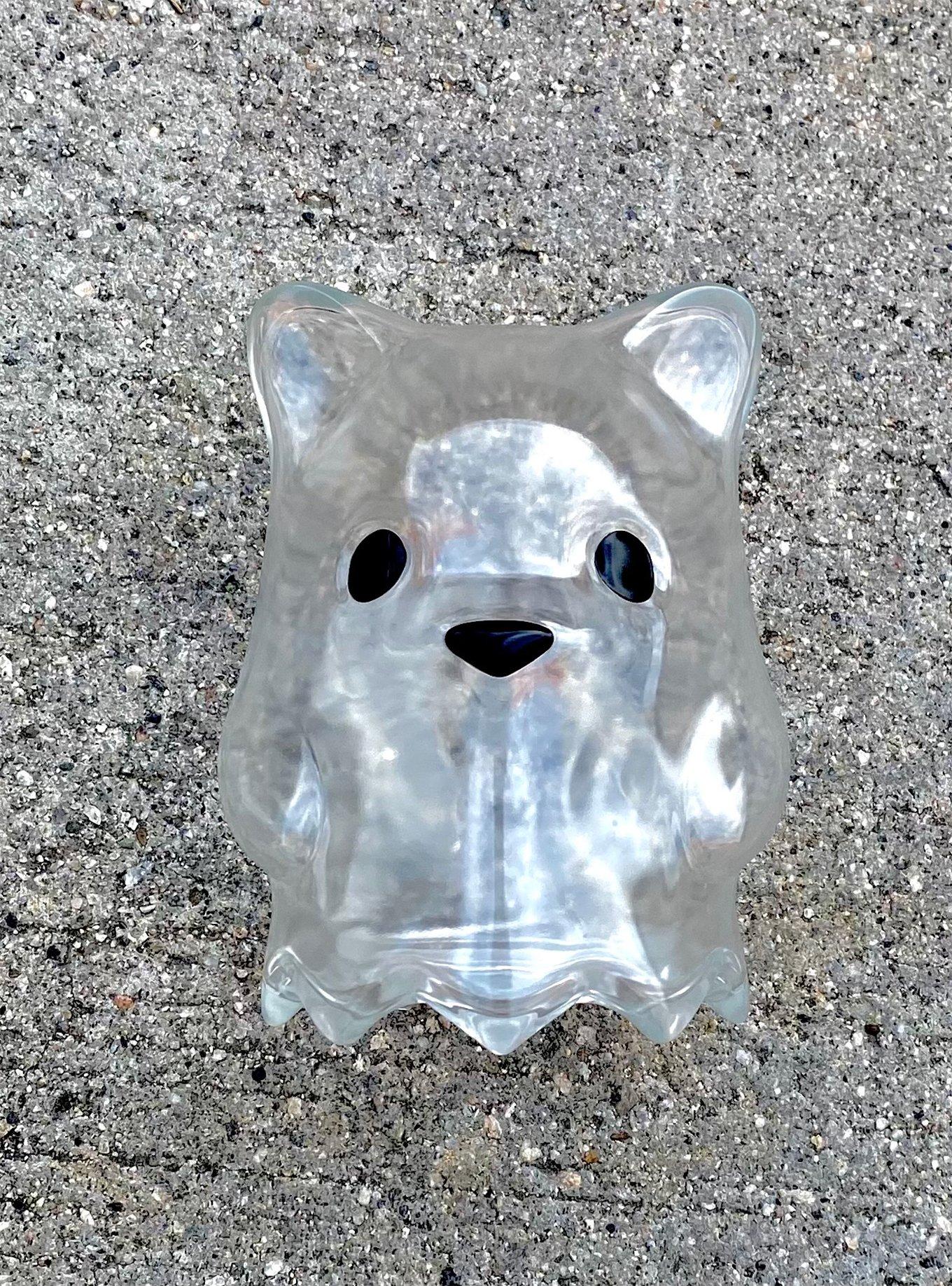 Jumbo Ghost Bear Head Clear Vinyl Figure, , hi-res