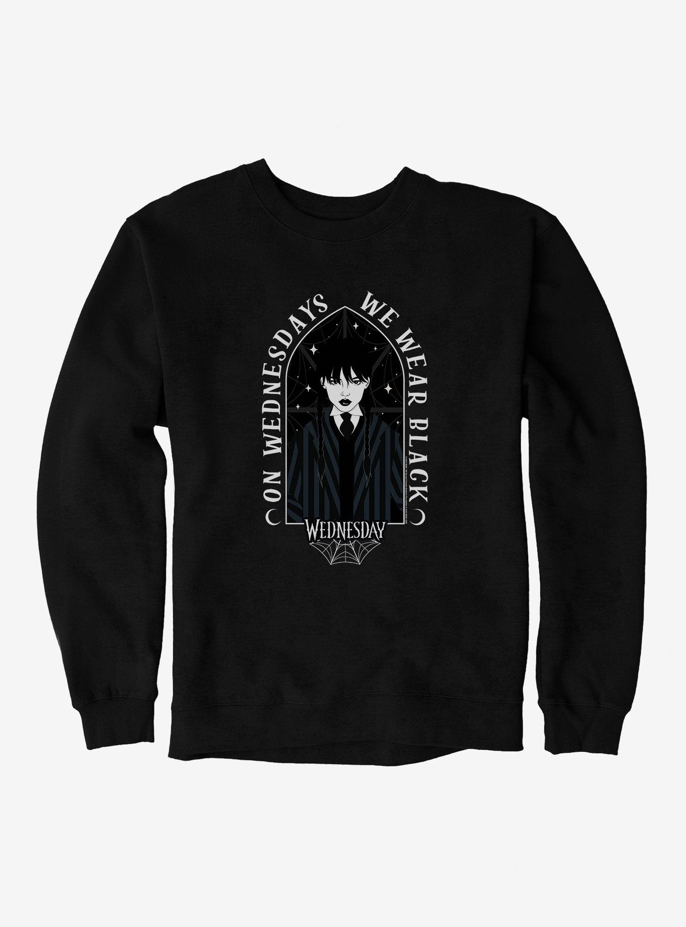 THRDLESS Wednesday Wear Black Sweatshirt