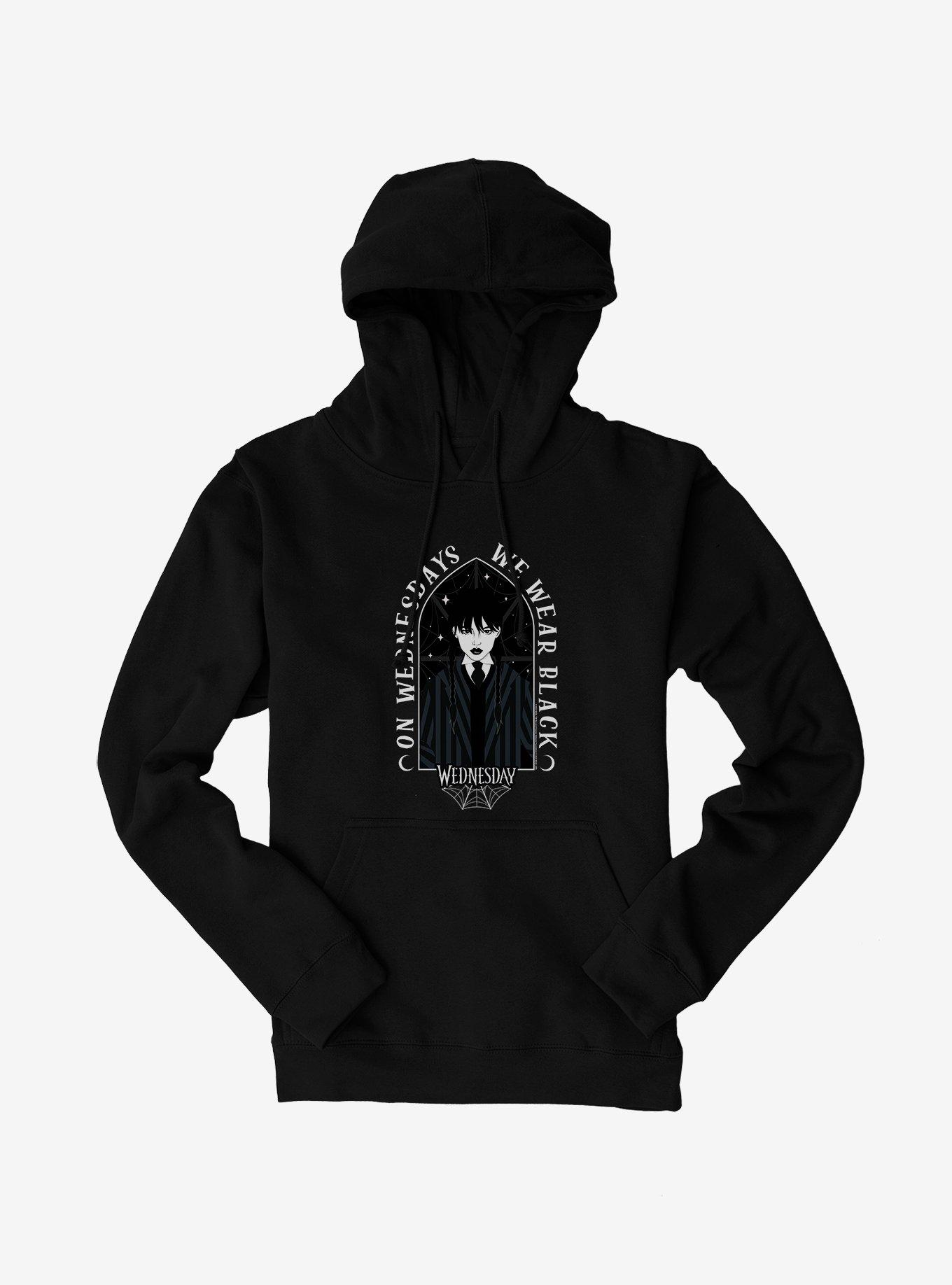 Wednesday Wear Black Hoodie, , hi-res