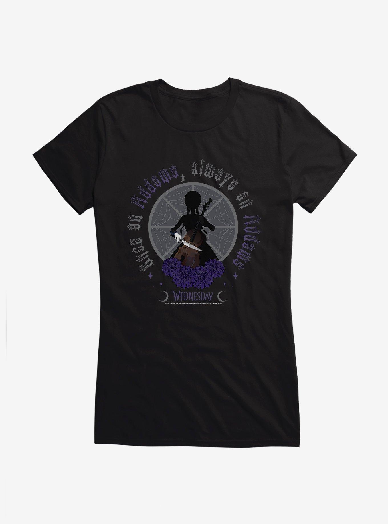 Wednesday Always An Addams Girls T-Shirt, , hi-res