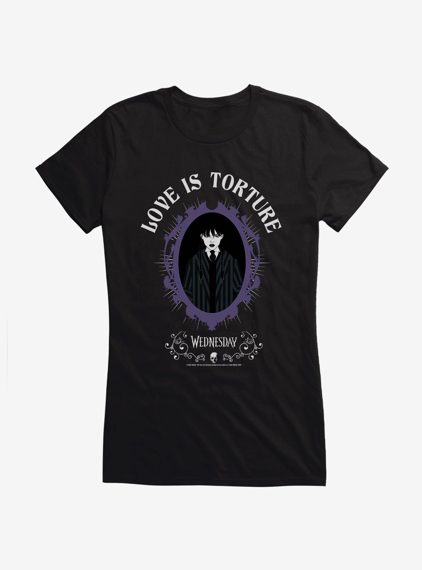 Wednesday Love Is Torture Girls T-Shirt, , hi-res