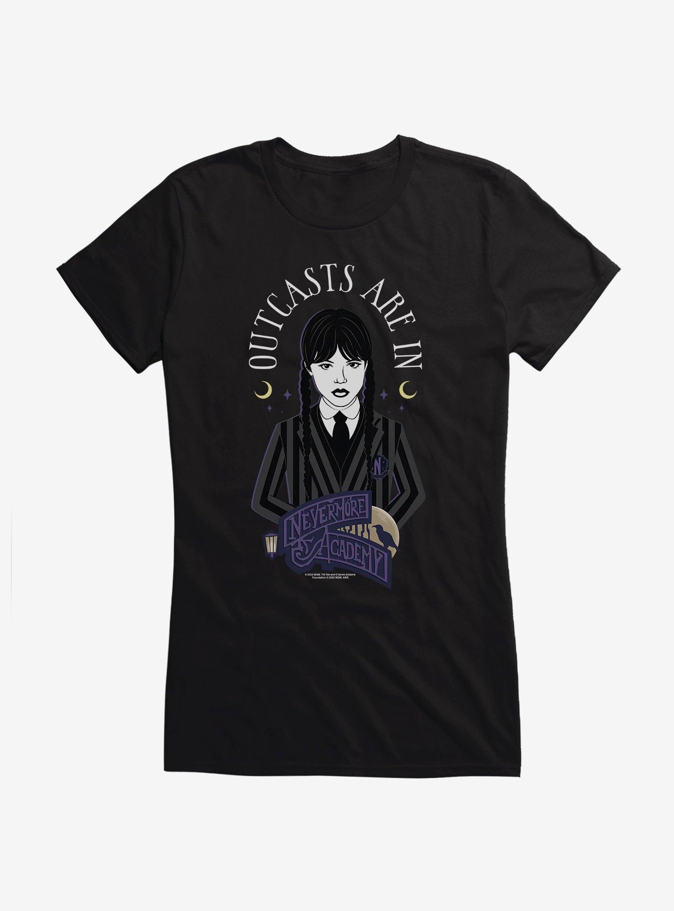 Wednesday Outcasts Are In Girls T-Shirt, , hi-res