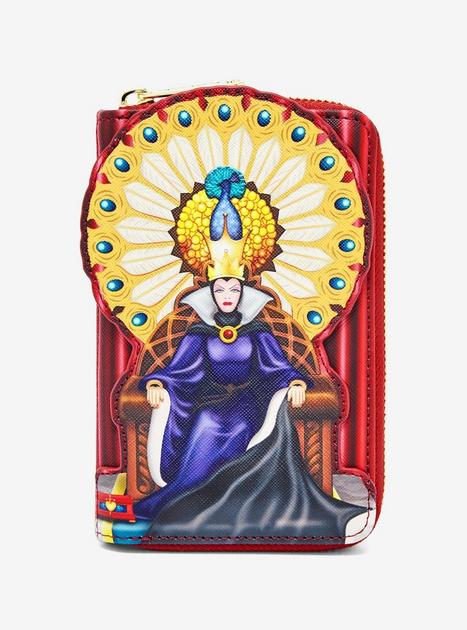 Loungefly Disney Snow White and the Seven Dwarfs Evil Queen Throne Zip ...