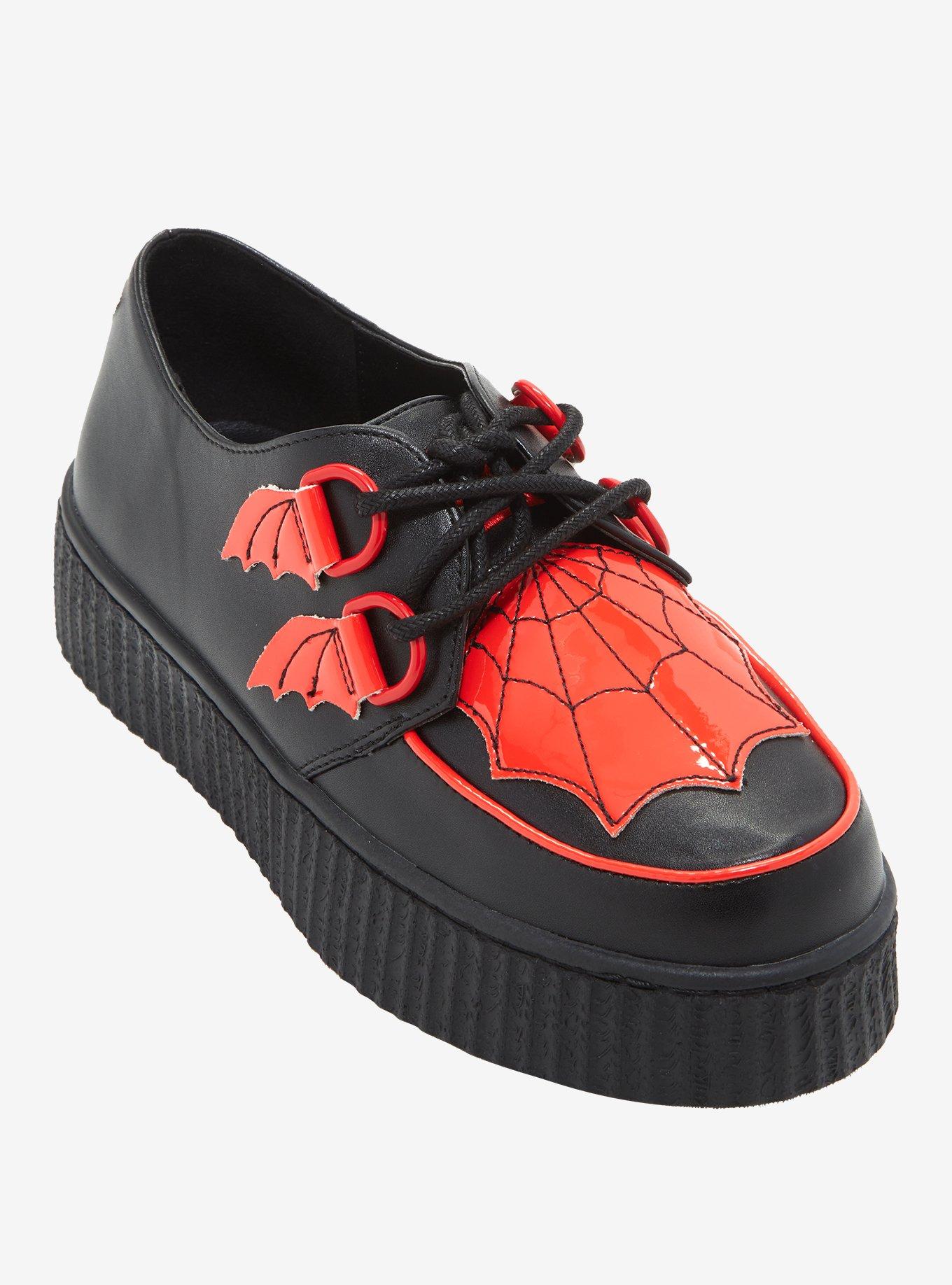 Strange Cvlt Black & Red Widow Creepers Hot Topic
