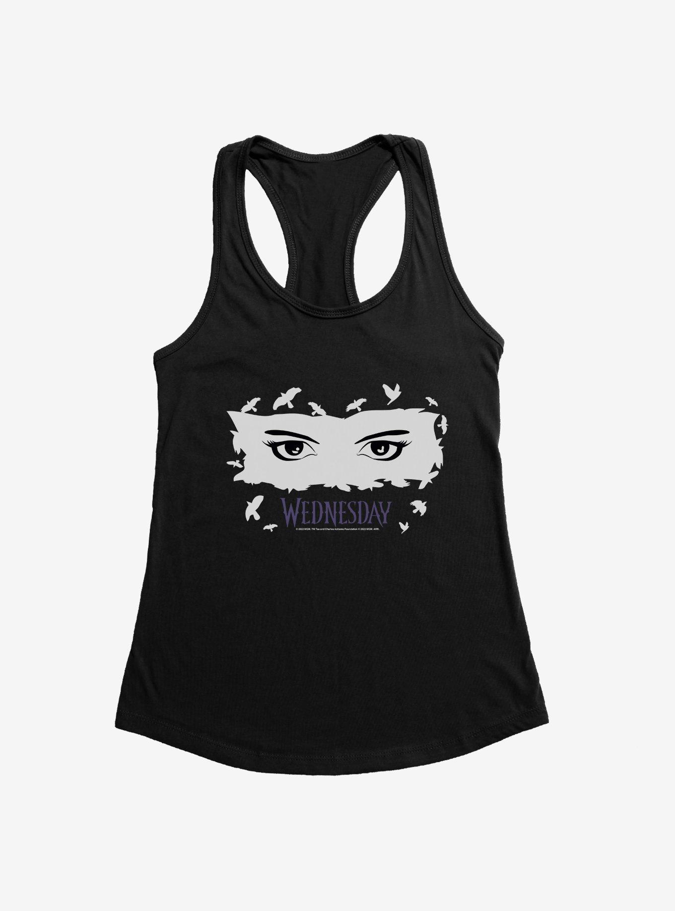 Wednesday Eyes Girls Tank, BLACK, hi-res