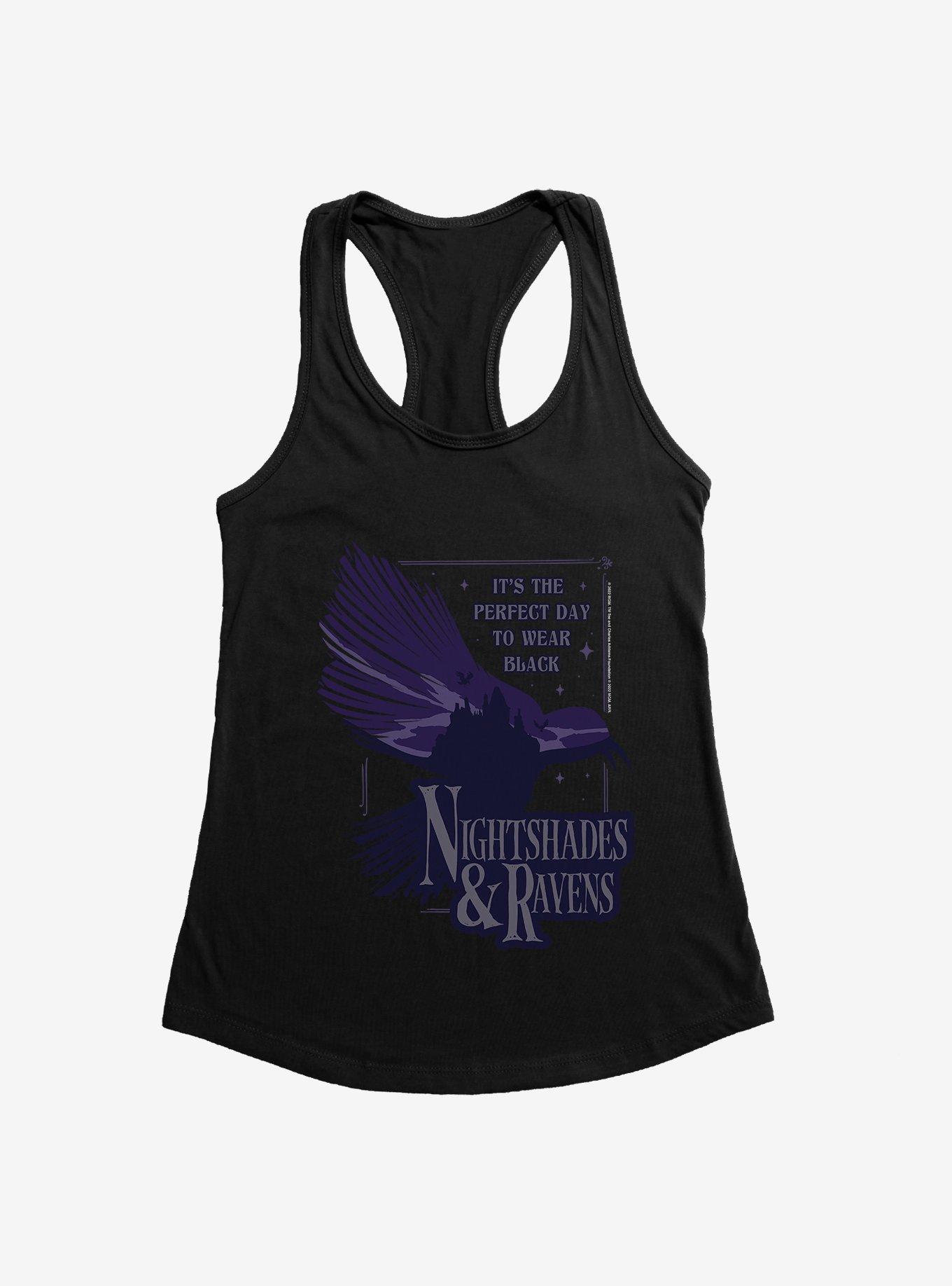 Wednesday Nightshades & Ravens Girls Tank, BLACK, hi-res