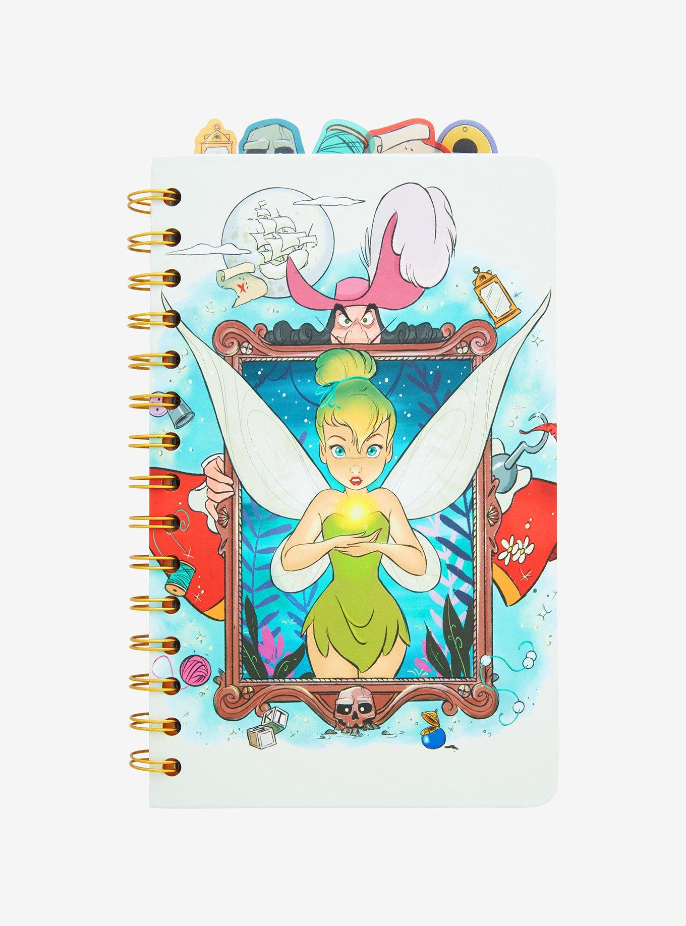 Disney 100 Peter Pan Tinker Bell & Captain Hook Frame Tab Journal -  BoxLunch Exclusive