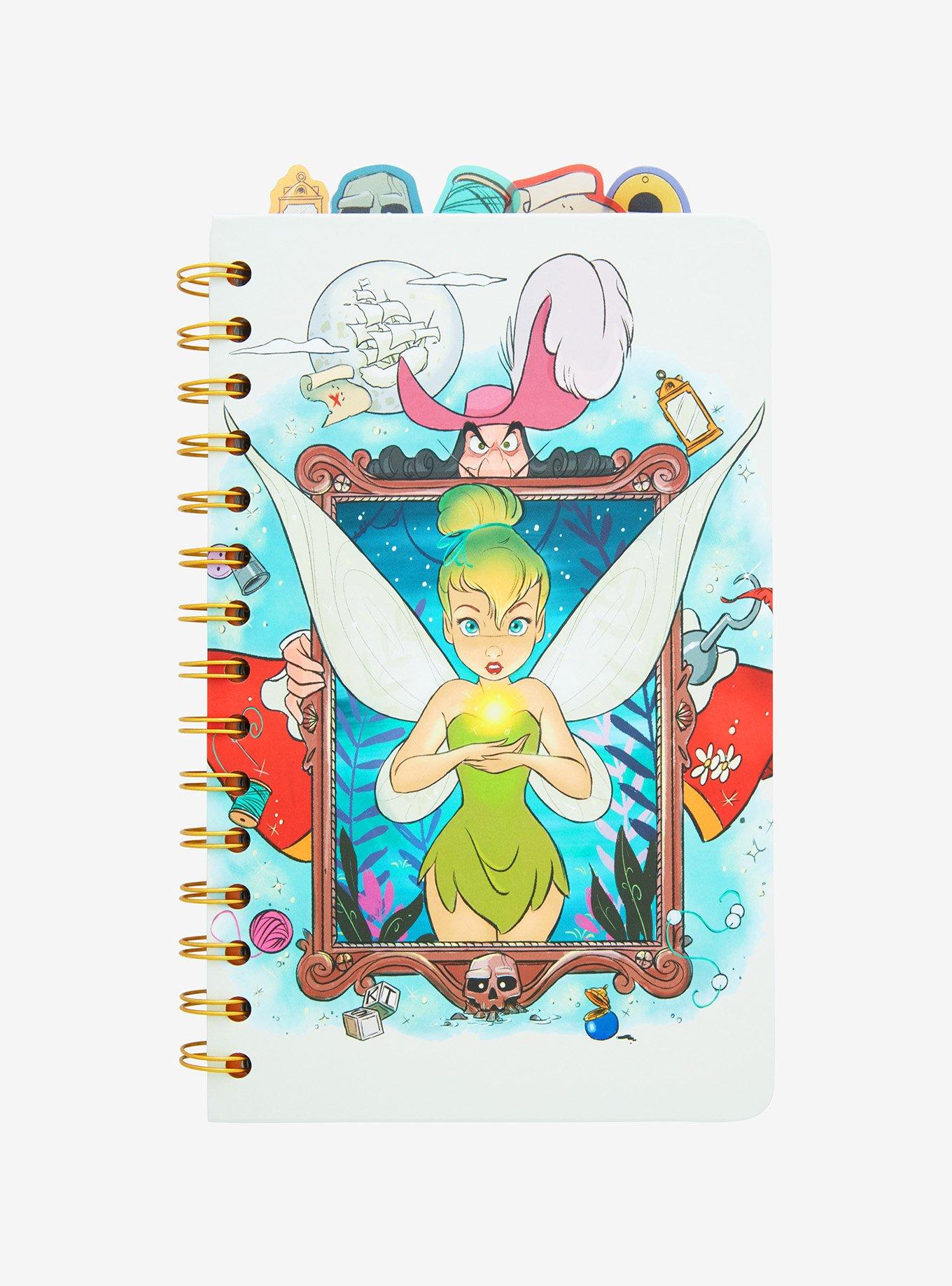 Disney 100 Peter Pan Tinker Bell & Captain Hook Frame Tab Journal - BoxLunch Exclusive , , hi-res