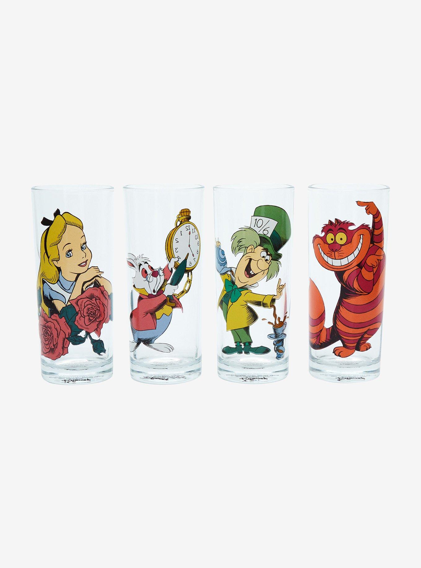 Disney Alice in Wonderland Character Scenes Mini Shot Glasses | Set of