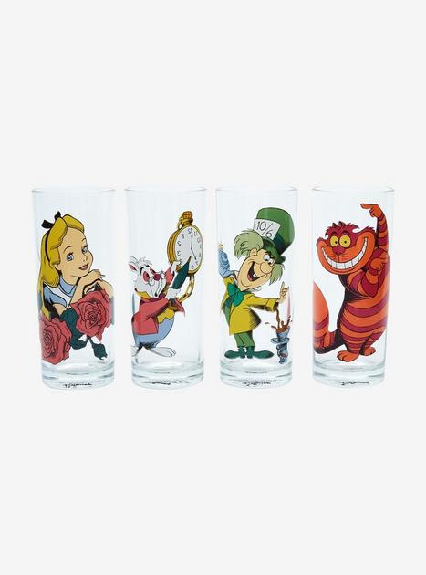 Water Drinking Glass Set of 2, Bambi and Rabbit Water Drinking