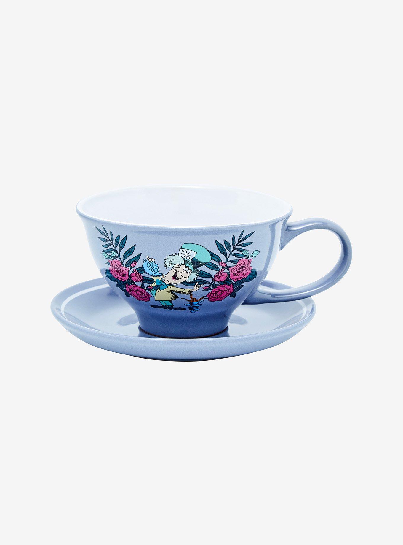 Disney Alice in Wonderland Mad Hatter Botanical Teacup & Saucer, , hi-res
