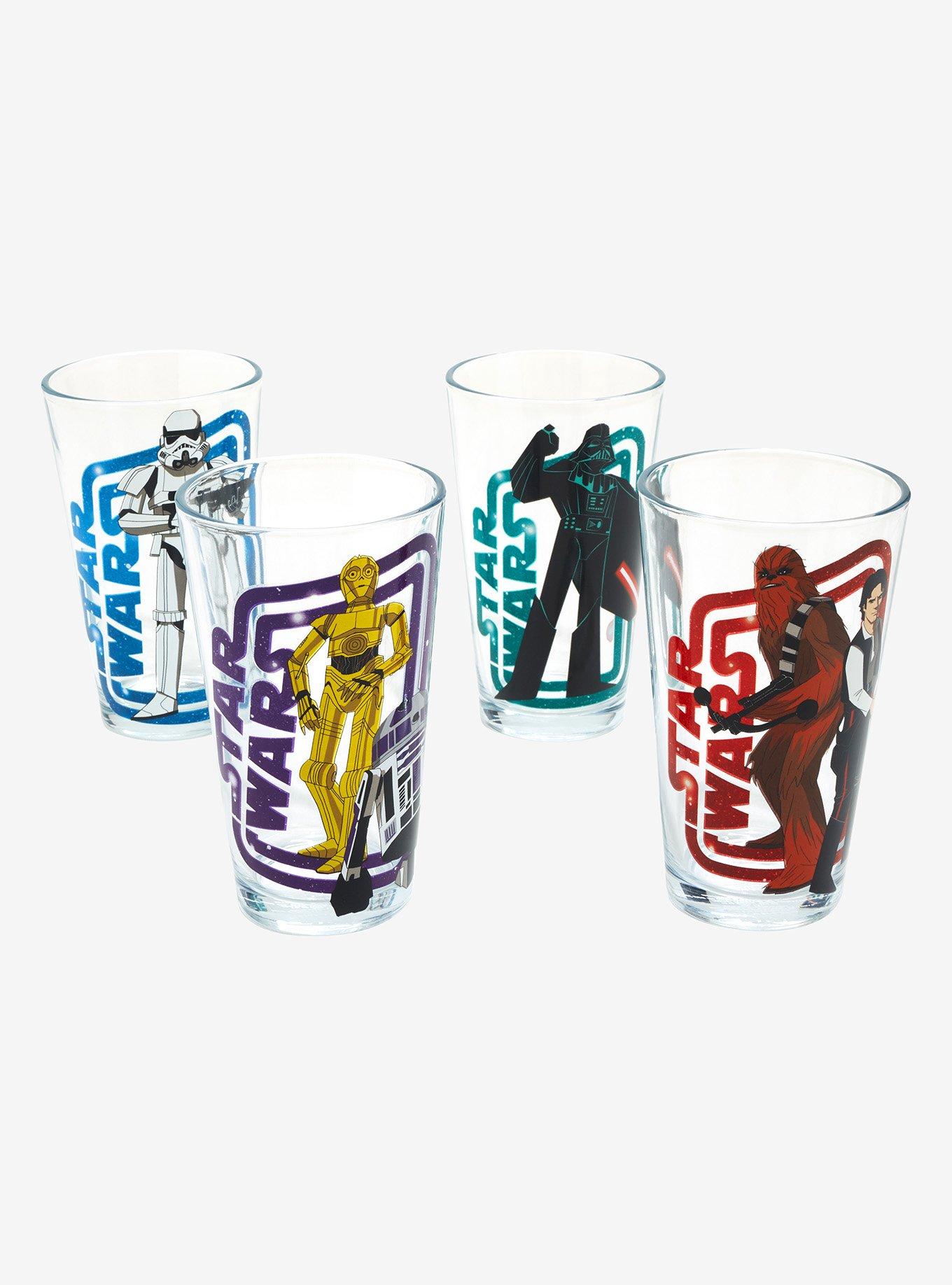Star Wars Character Frame Portrait Pint Glass Set - BoxLunch Exclusive, , hi-res