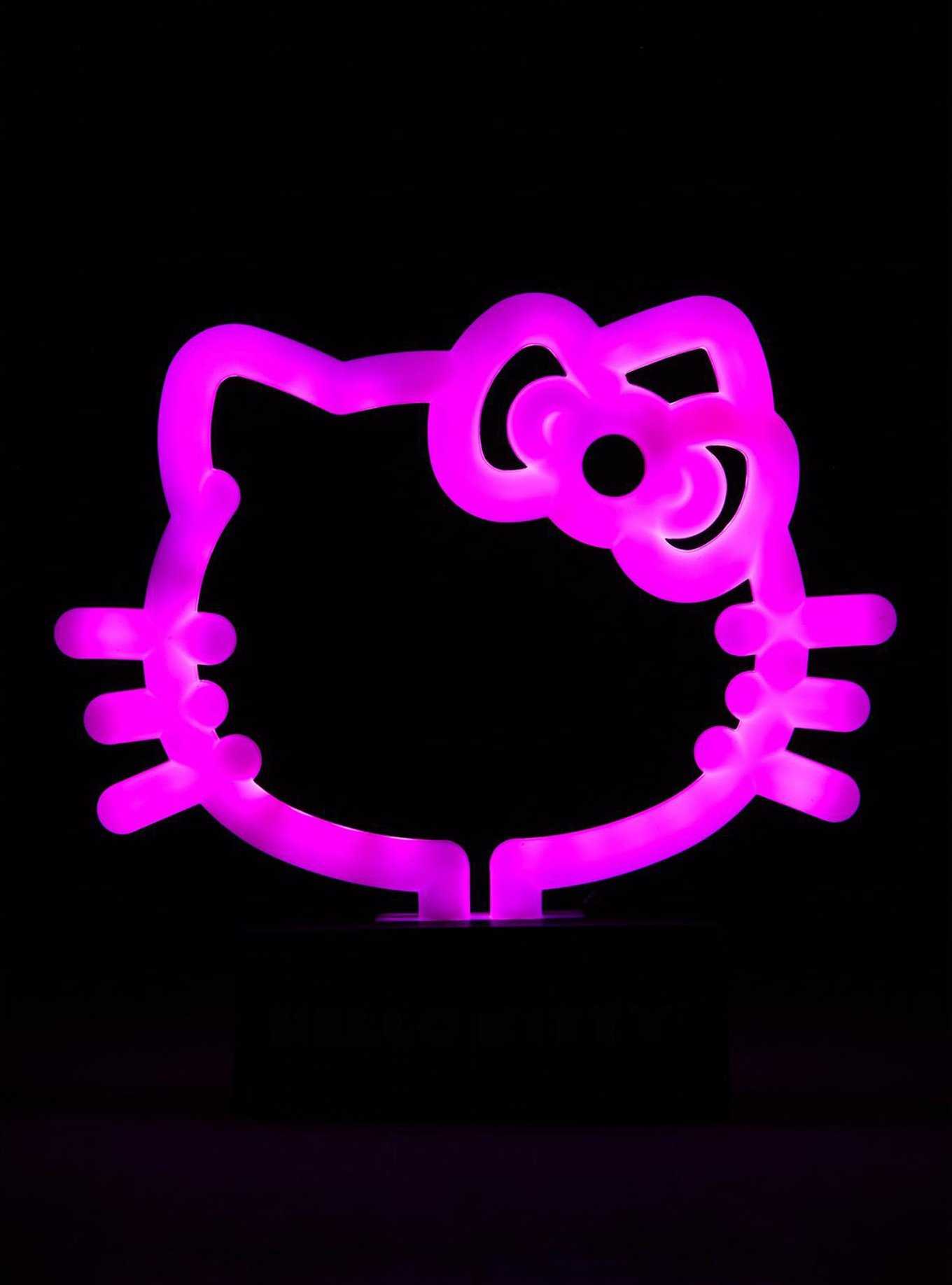 Sanrio Hello Kitty Silhouette Neon Light Lamp, , hi-res