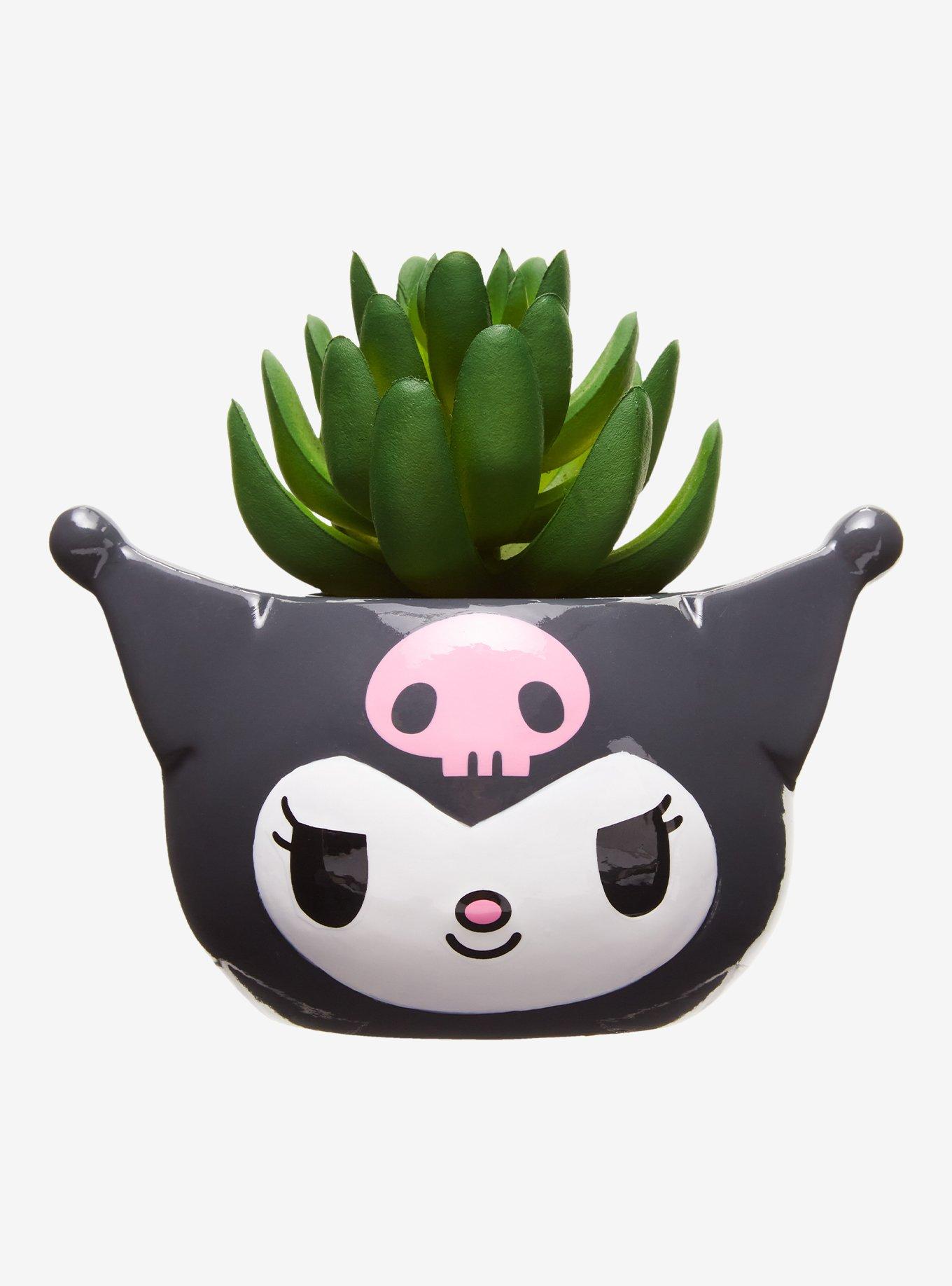 Sanrio Kuromi Faux Succulent Planter
