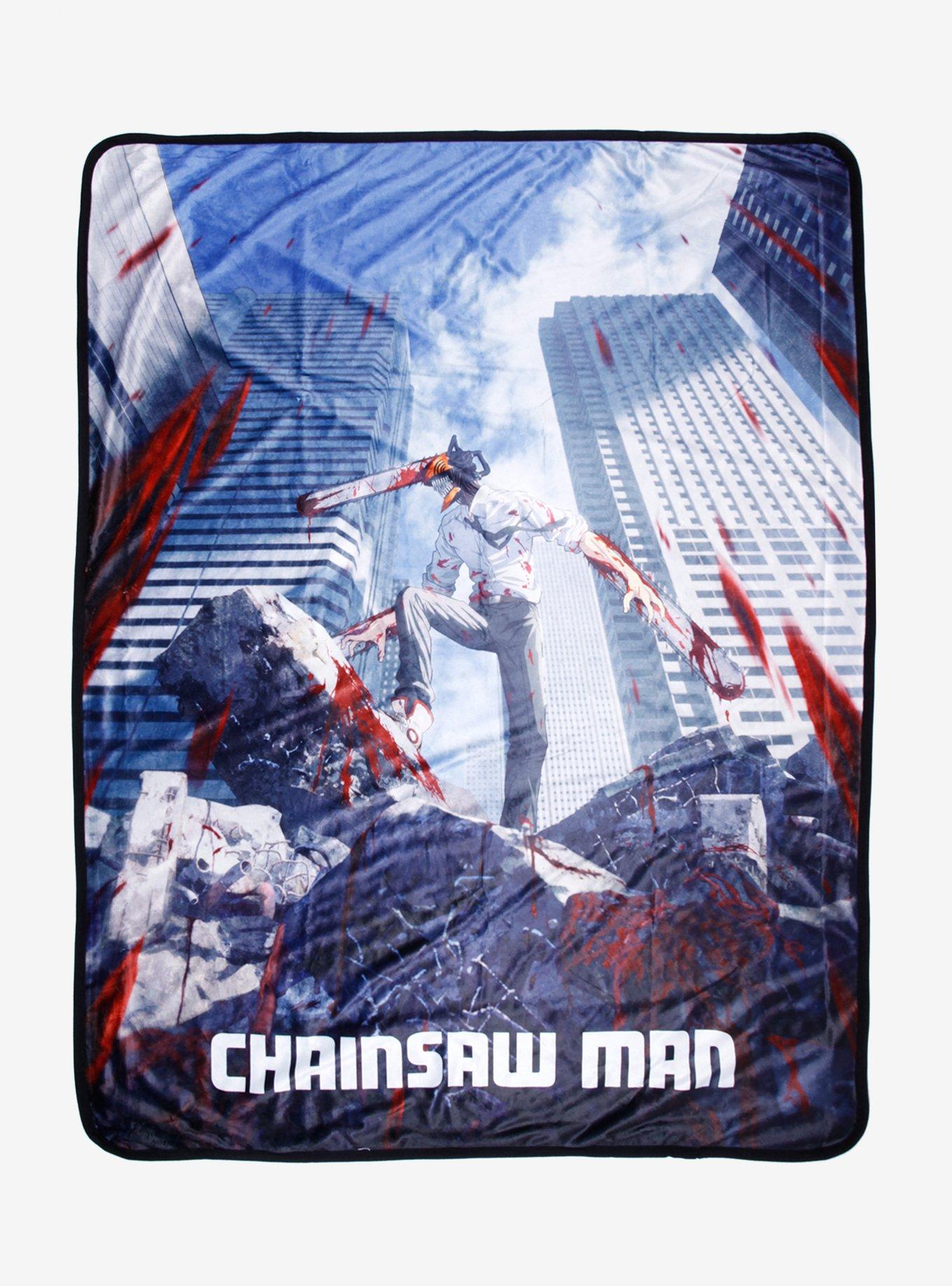 Chainsaw Man Poster Throw Blanket