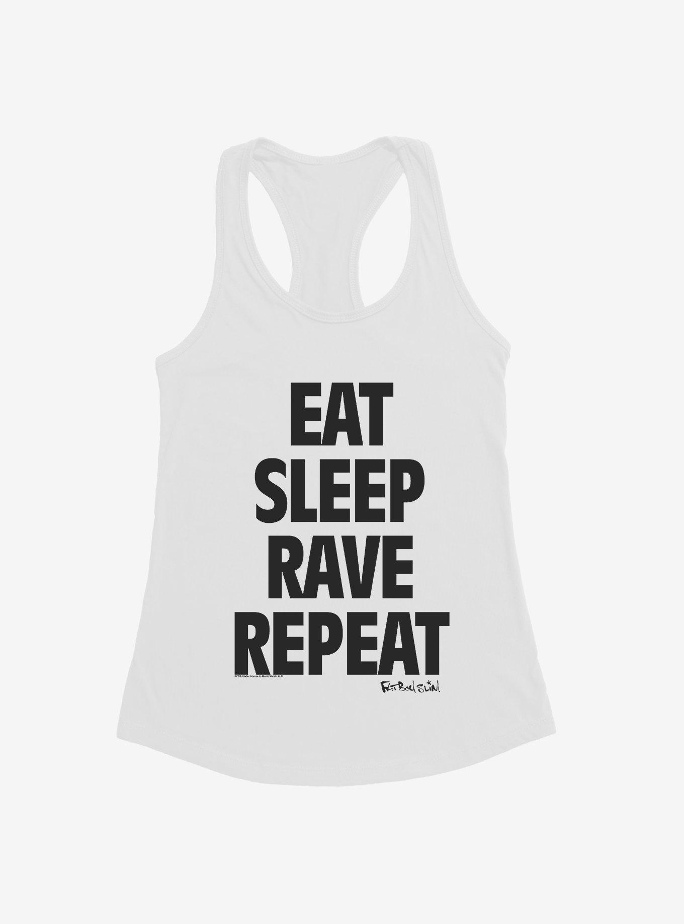 THRDLESS Fatboy Slim Eat Sleep Rave Repeat Girls Tank