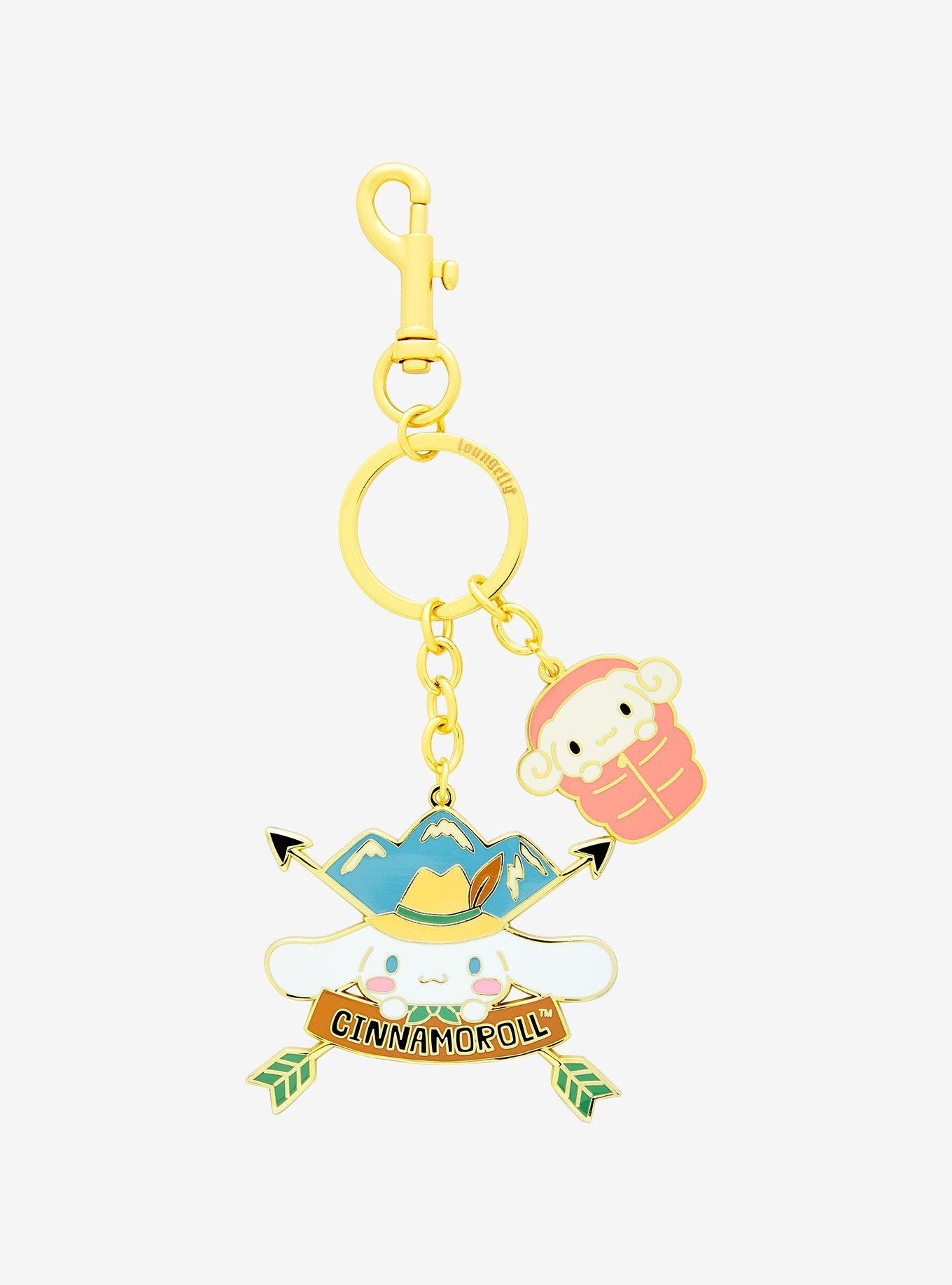 Loungefly Sanrio Cinnamoroll Camping Characters Multi-Charm Keychain - BoxLunch Exclusive, , hi-res