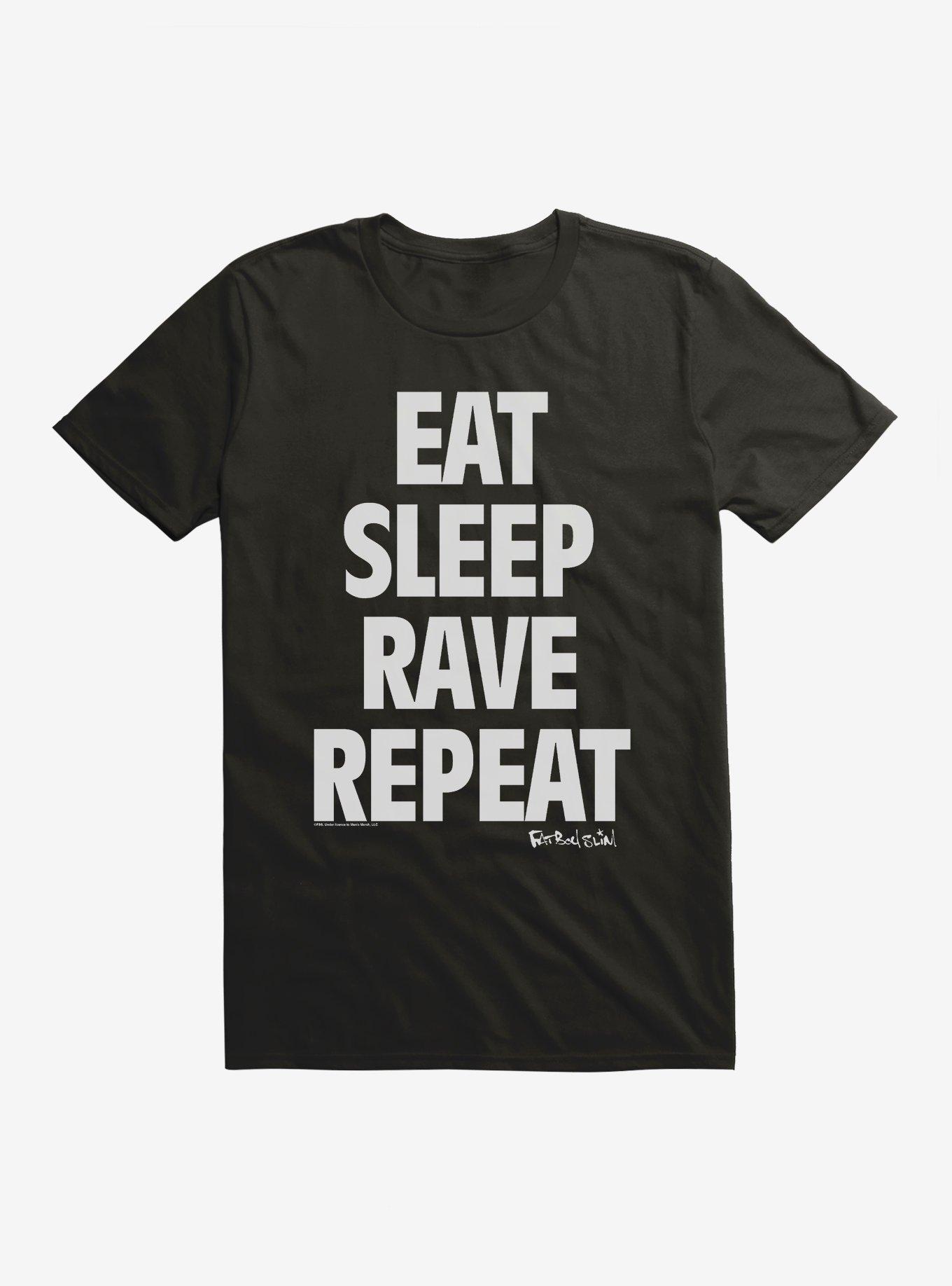 THRDLESS Fatboy Slim Eat Sleep Rave Repeat T-Shirt