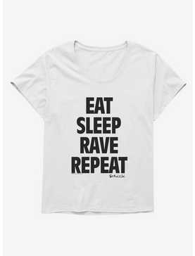 Fatboy Slim Eat Sleep Rave Repeat Girls T-Shirt Plus Size, , hi-res