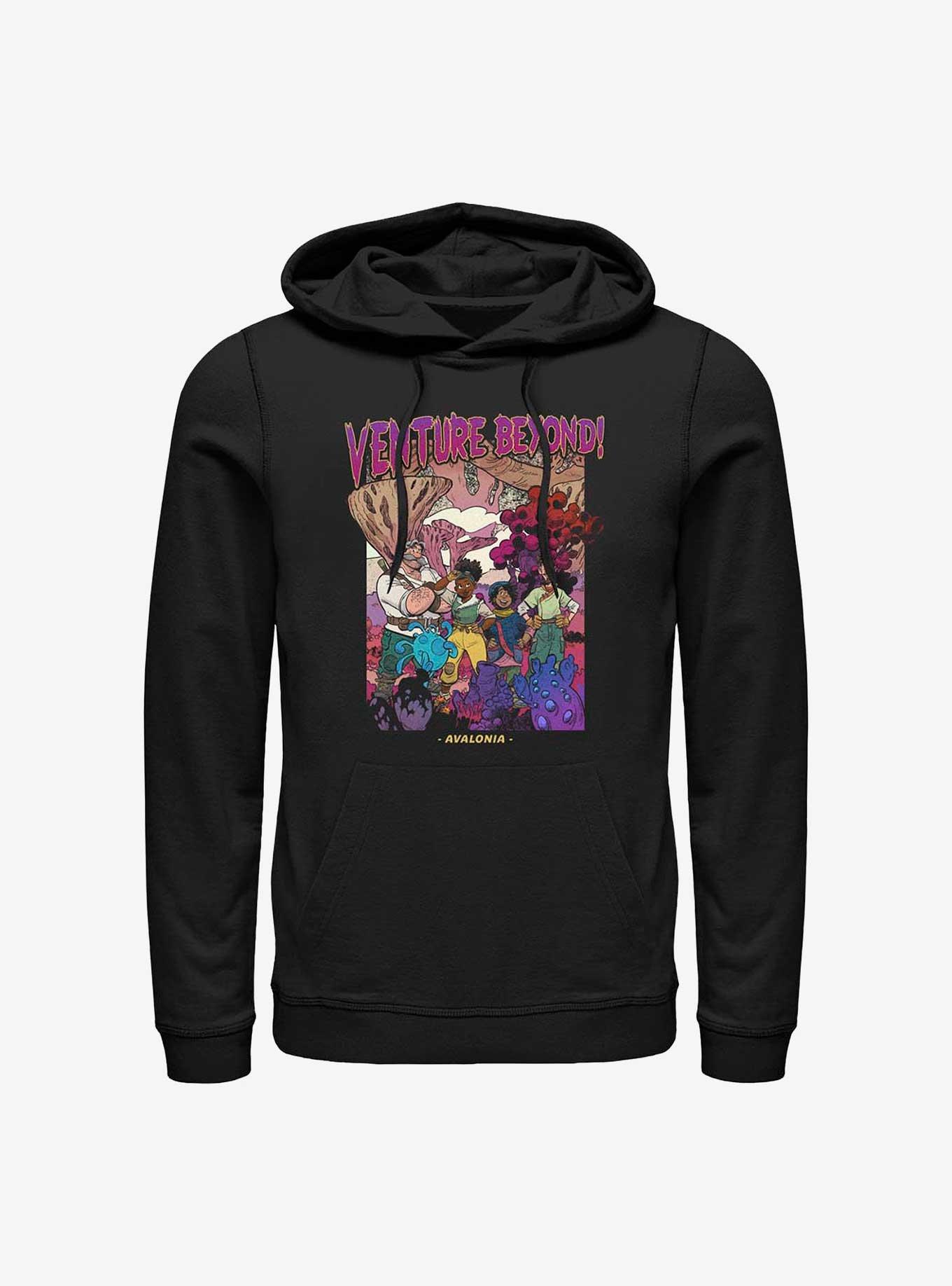 Disney Strange World Venture Beyond Poster Hoodie, BLACK, hi-res