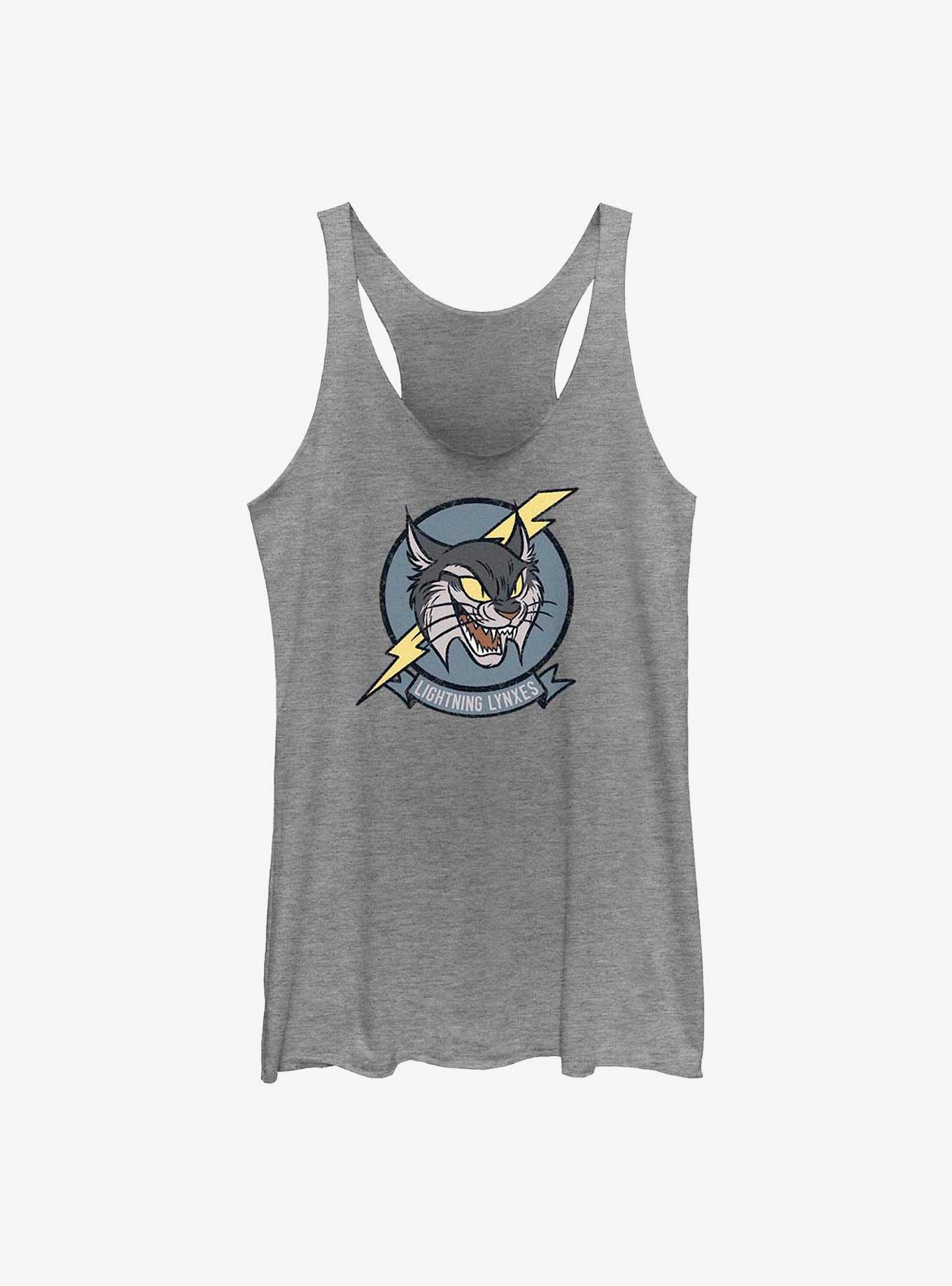 Disney Strange World Lightning Lynxes Badge Girls Tank, GRAY HTR, hi-res