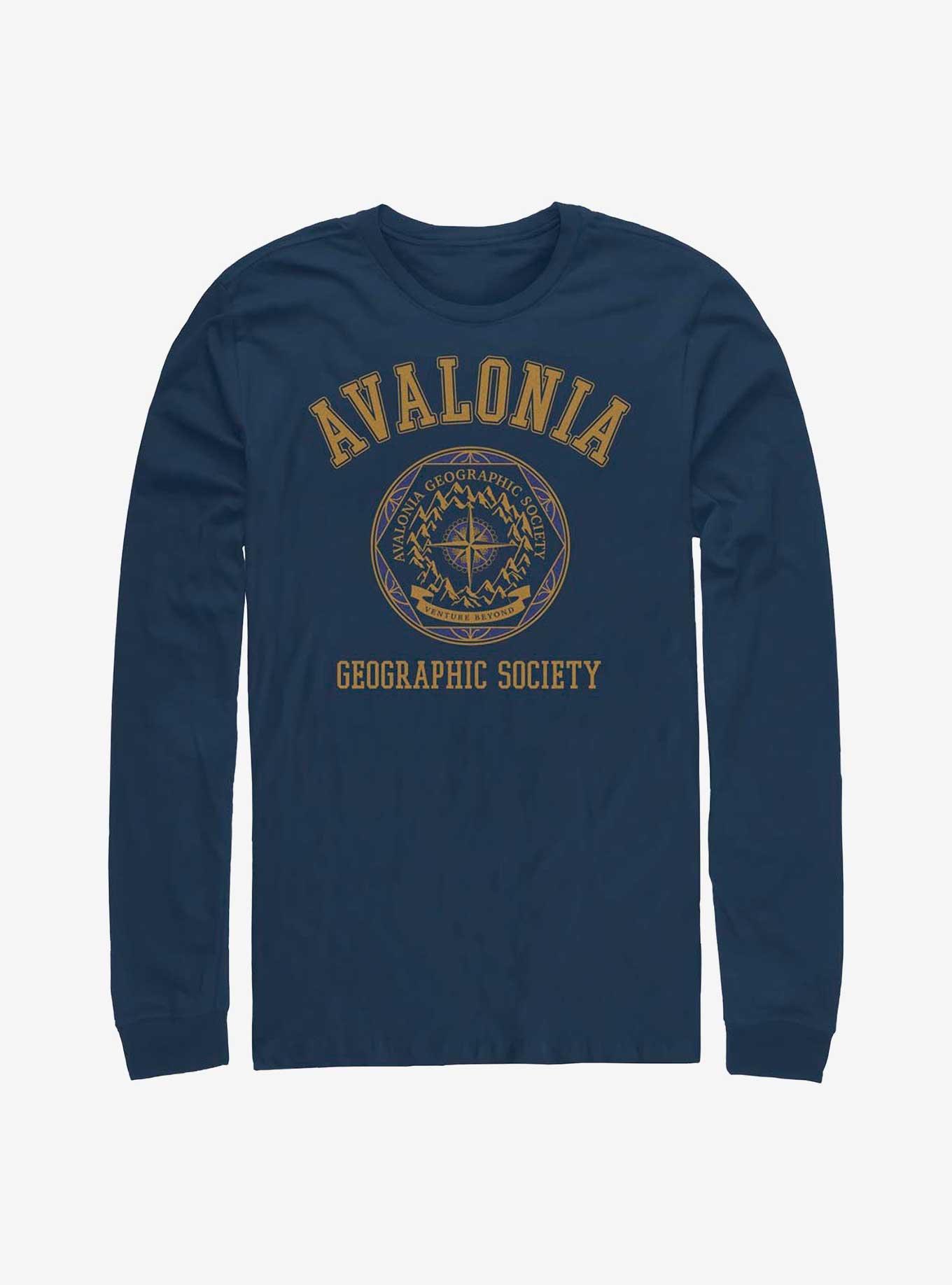 Disney Strange World Avalonia Geographic Society Long-Sleeve T-Shirt, NAVY, hi-res