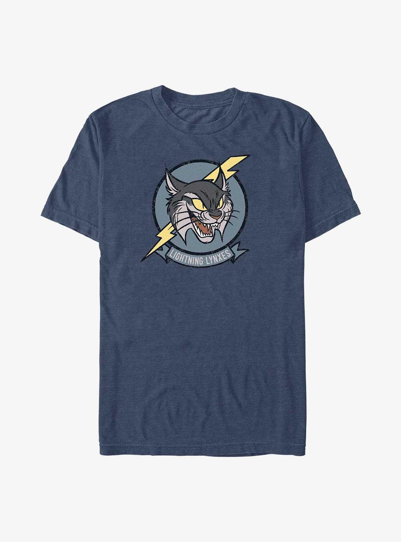 Disney Strange World Lightning Lynxes Badge T-Shirt, NAVY HTR, hi-res