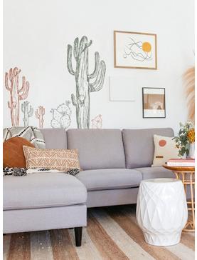 Mr. Kate Hand-Drawn Cactus Peel And Stick Wall Decals, , hi-res