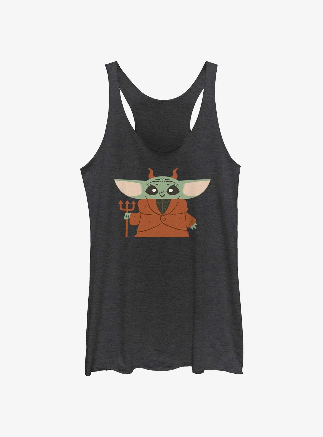 Star Wars The Mandalorian Devil Child Girls Tank, BLK HTR, hi-res