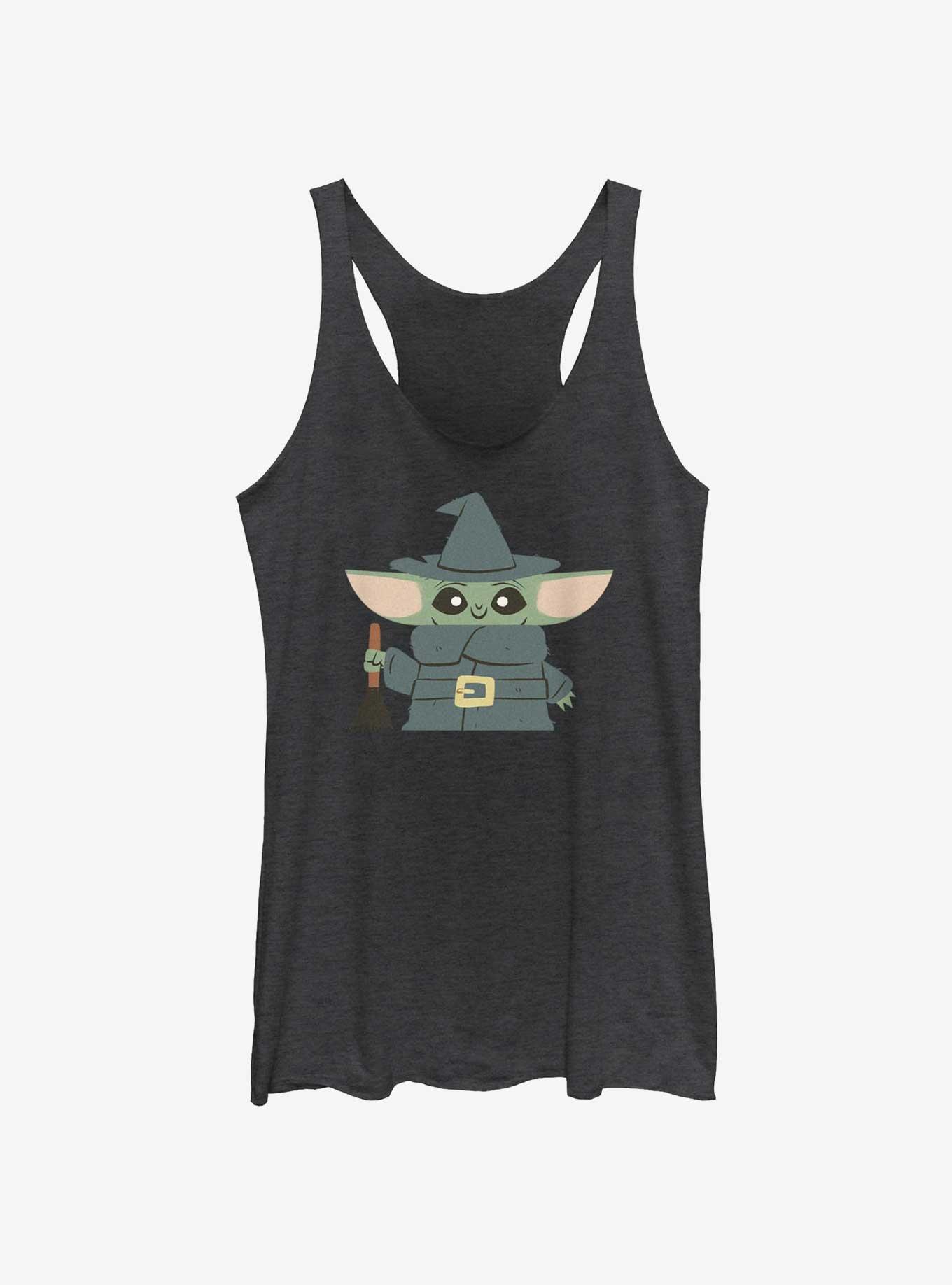 Star Wars The Mandalorian Witch Child Girls Tank, BLK HTR, hi-res