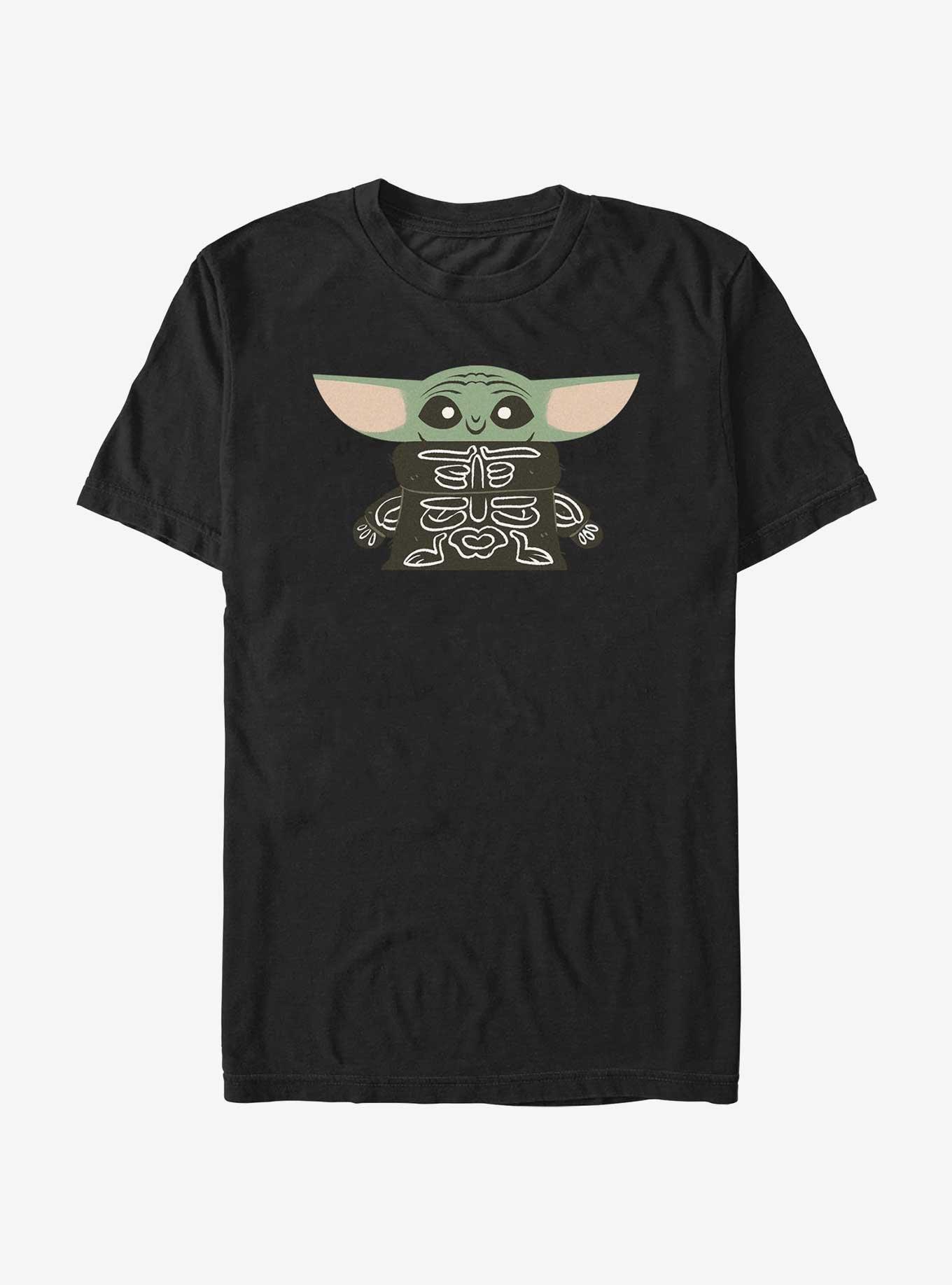 Star Wars The Mandalorian Skeleton Grogu T-Shirt, BLACK, hi-res