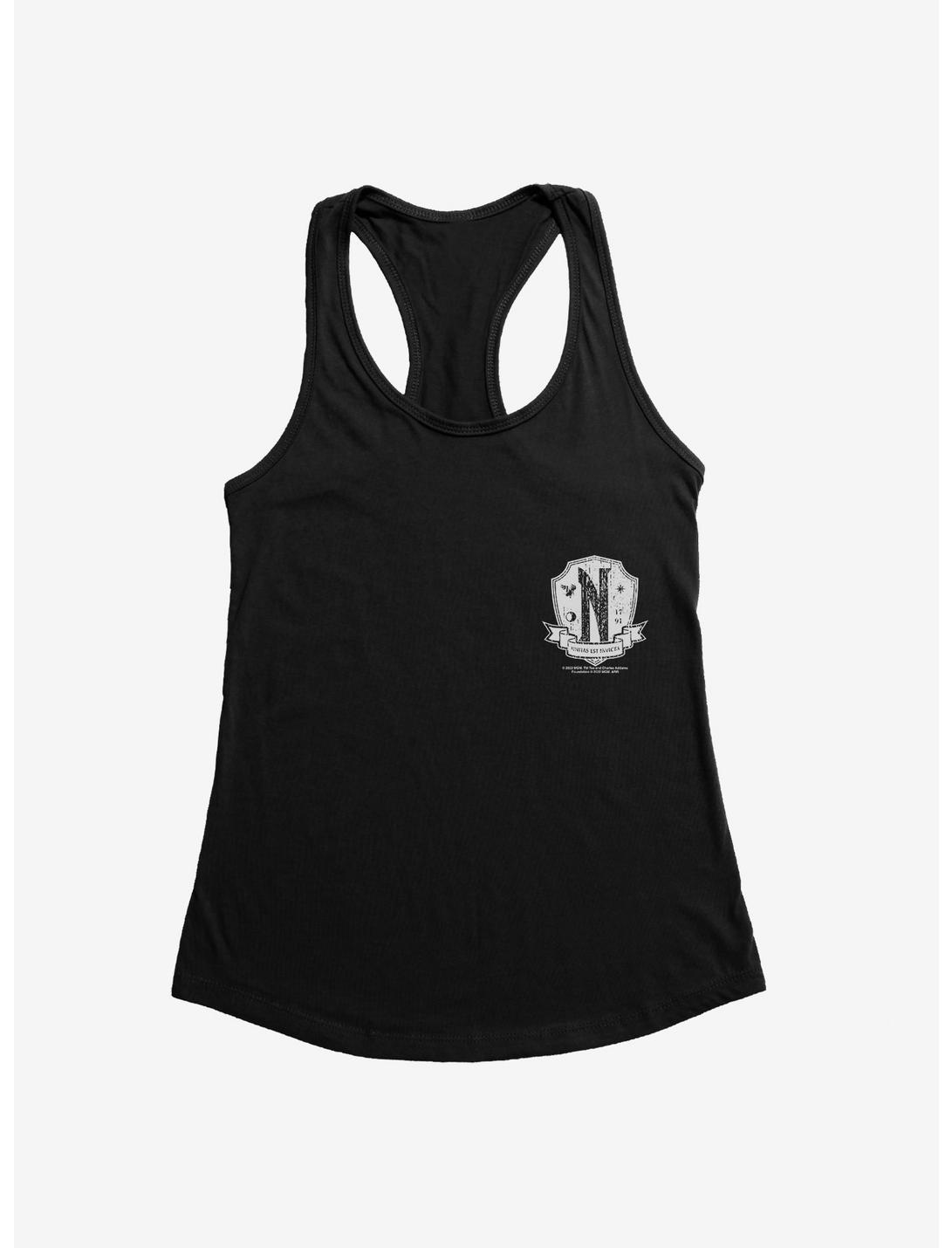 Wednesday Nevermore Academy Crest Womens Tank Top, , hi-res